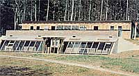 The greenhouse section of MOM's house nears completion.
